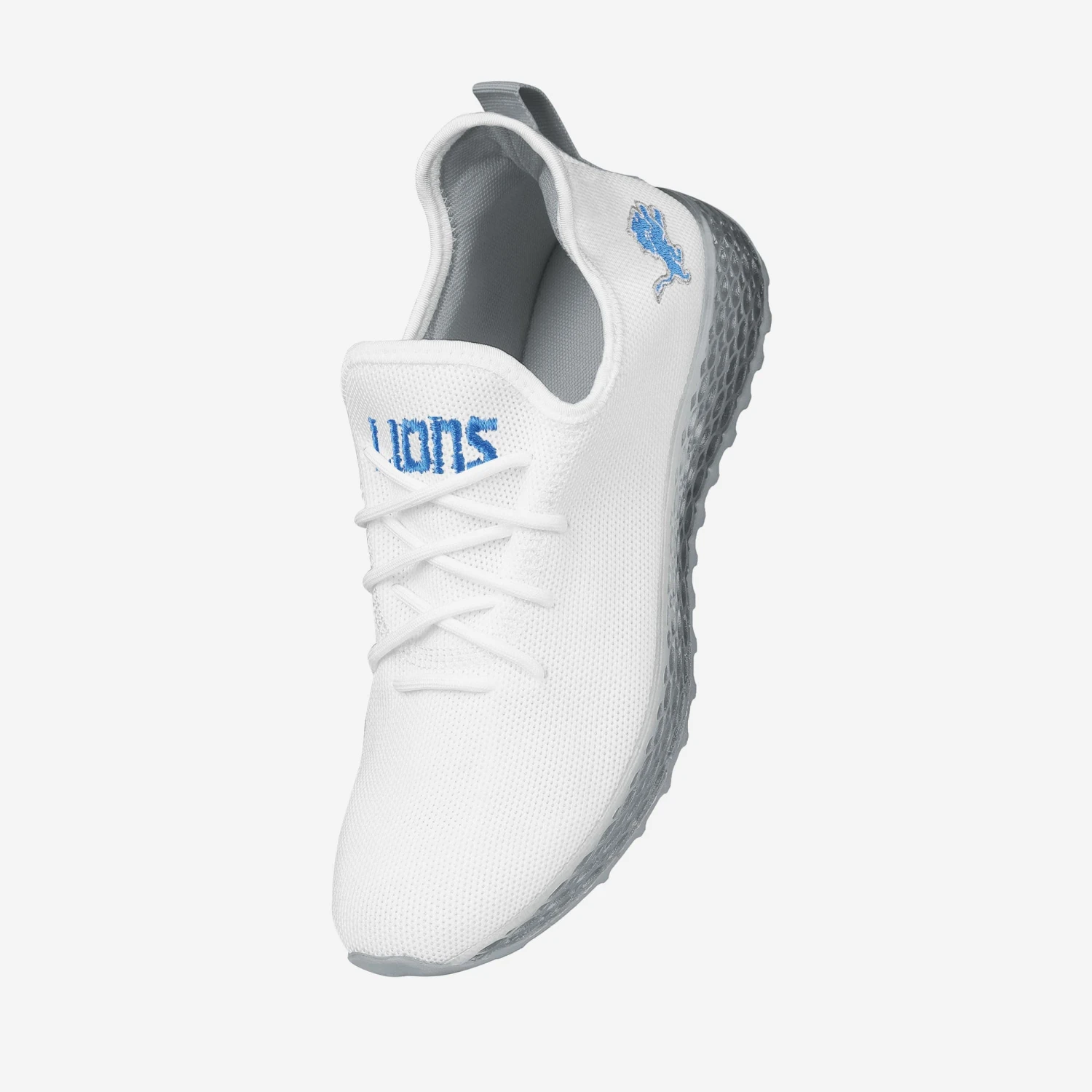 FOCO Detroit Lions Gradient Midsole White Sneakers 4 FOCO Detroit Lions Gradient Midsole White Sneakers - Image 2