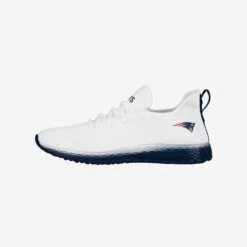 FOCO New England Patriots Gradient Midsole White Sneakers