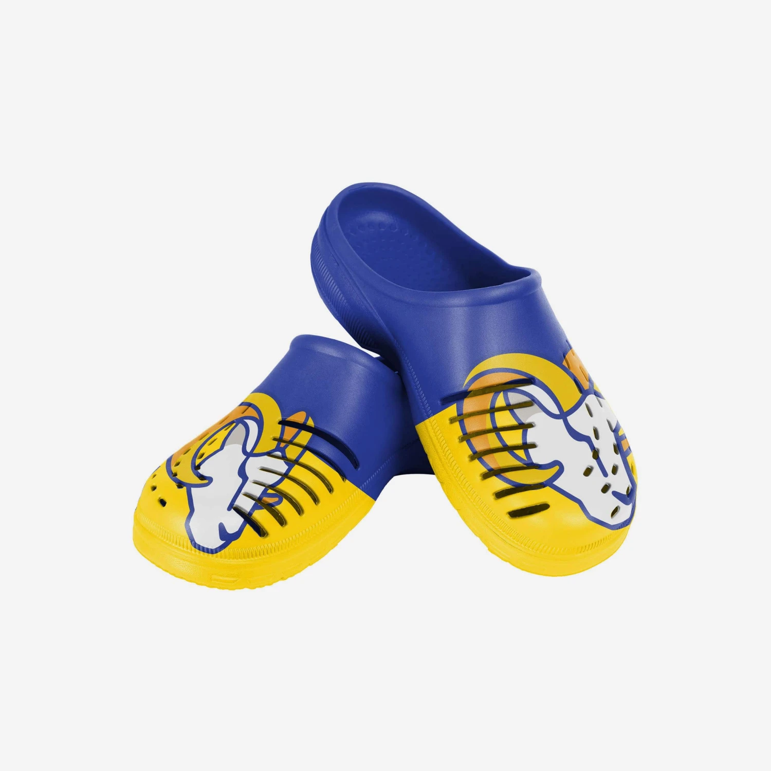 FOCO Los Angeles Rams Youth Colorblock Big Logo Clog 5 FOCO Los Angeles Rams Youth Colorblock Big Logo Clog - Image 3