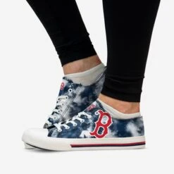 FOCO Boston Red Sox Womens Low Top Tie-Dye Canvas Shoe -FOCO Shop SNWMMBLTTDYBR g4