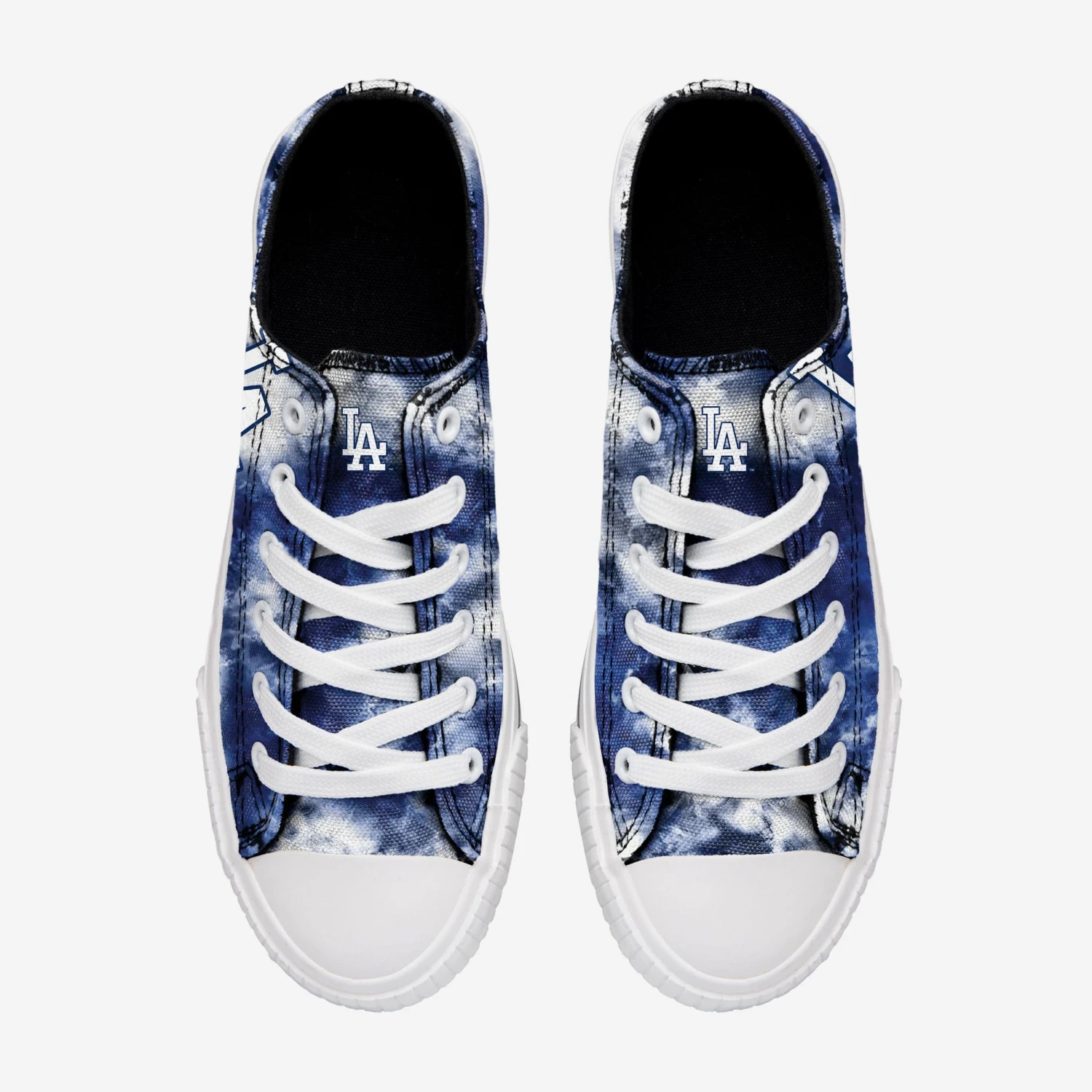 FOCO Los Angeles Dodgers Womens Low Top Tie-Dye Canvas Shoe 5 FOCO Los Angeles Dodgers Womens Low Top Tie-Dye Canvas Shoe - Image 3