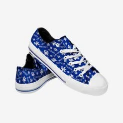 FOCO Kentucky Wildcats Womens Low Top Repeat Print Canvas Shoe -FOCO Shop SNWMNCLTRPCNVKY g4