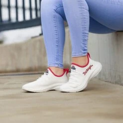 FOCO Ohio State Buckeyes Womens Midsole White Sneaker -FOCO Shop SNWMNCSMUWHTOH g3