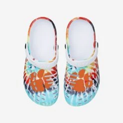 FOCO Clemson Tigers Womens Tie-Dye Clog With Strap -FOCO Shop SNWMNCTDYMDGSTCU g4