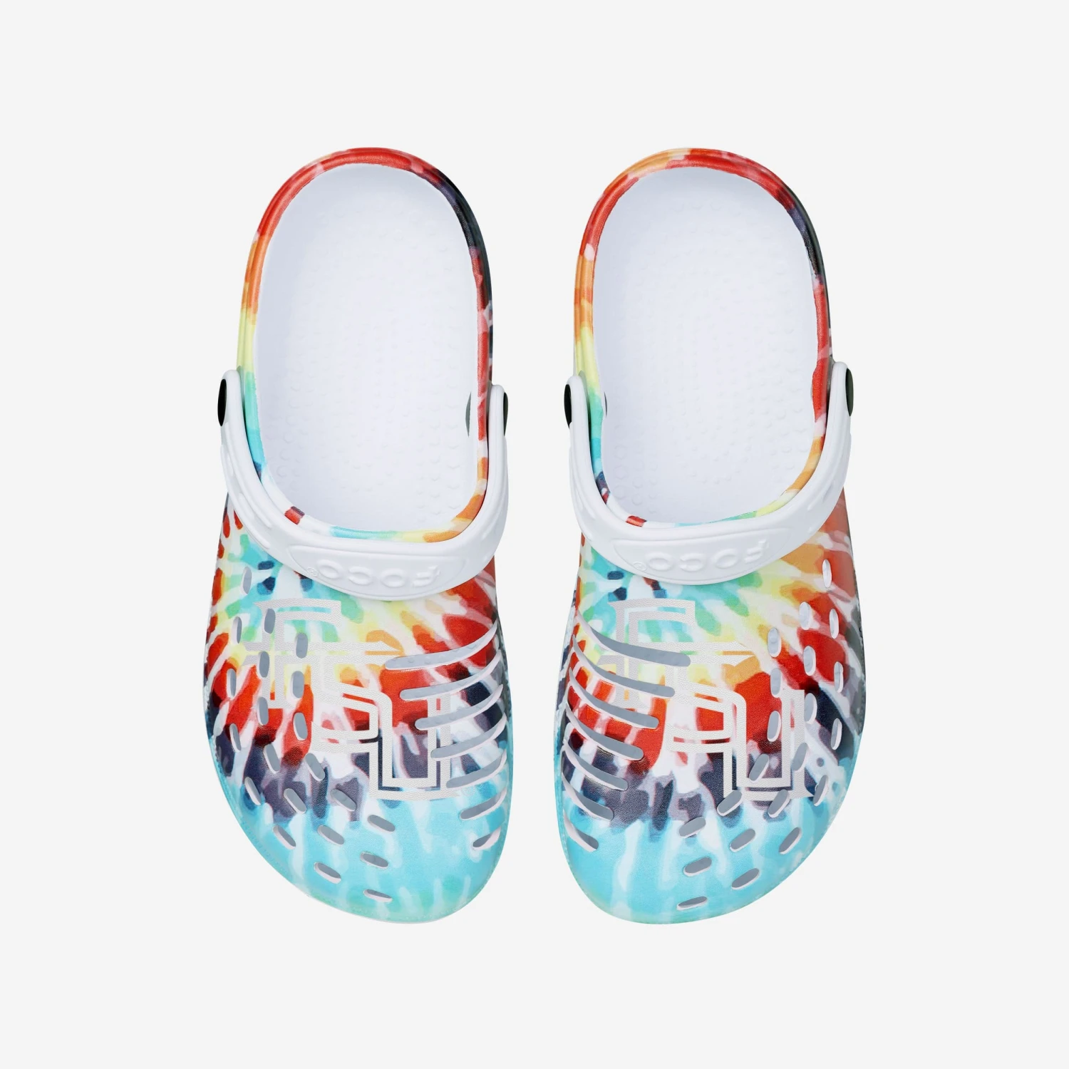 FOCO Florida State Seminoles Womens Tie-Dye Clog With Strap 6 FOCO Florida State Seminoles Womens Tie-Dye Clog With Strap - Image 4