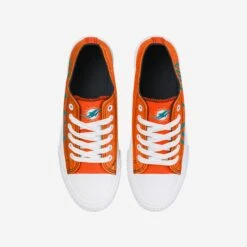 FOCO Miami Dolphins Womens Color Glitter Low Top Canvas Shoes -FOCO Shop SNWMNFCGLTMD g3 cee42913 29b7 4e71 bbb7 e192f539a25f
