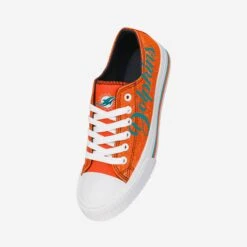 FOCO Miami Dolphins Womens Color Glitter Low Top Canvas Shoes -FOCO Shop SNWMNFCGLTMD s 47a6bcf1 e368 42cc 80cd 8b769792f8af