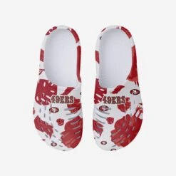 FOCO San Francisco 49ers Womens Floral White Clog -FOCO Shop SNWMNFFLRWHTMDGSF g4