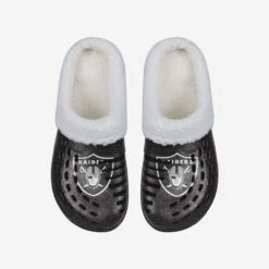FOCO Las Vegas Raiders Womens Sherpa Lined Glitter Clog 10 FOCO Las Vegas Raiders Womens Sherpa Lined Glitter Clog -FOCO Shop SNWMNFGLTMDGOR g4