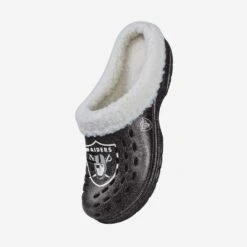 FOCO Las Vegas Raiders Womens Sherpa Lined Glitter Clog 8 FOCO Las Vegas Raiders Womens Sherpa Lined Glitter Clog -FOCO Shop SNWMNFGLTMDGOR s