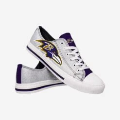 FOCO Baltimore Ravens Womens Glitter Low Top Canvas Shoe -FOCO Shop SNWMNFLTGLTBRV g3
