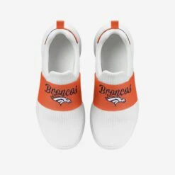 FOCO Denver Broncos Womens Script Wordmark White Slip On Sneakers -FOCO Shop SNWMNFSWWHSODB g4
