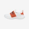 FOCO Denver Broncos Womens Script Wordmark White Slip On Sneakers