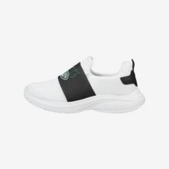 FOCO New York Jets Womens Script Wordmark White Slip On Sneakers