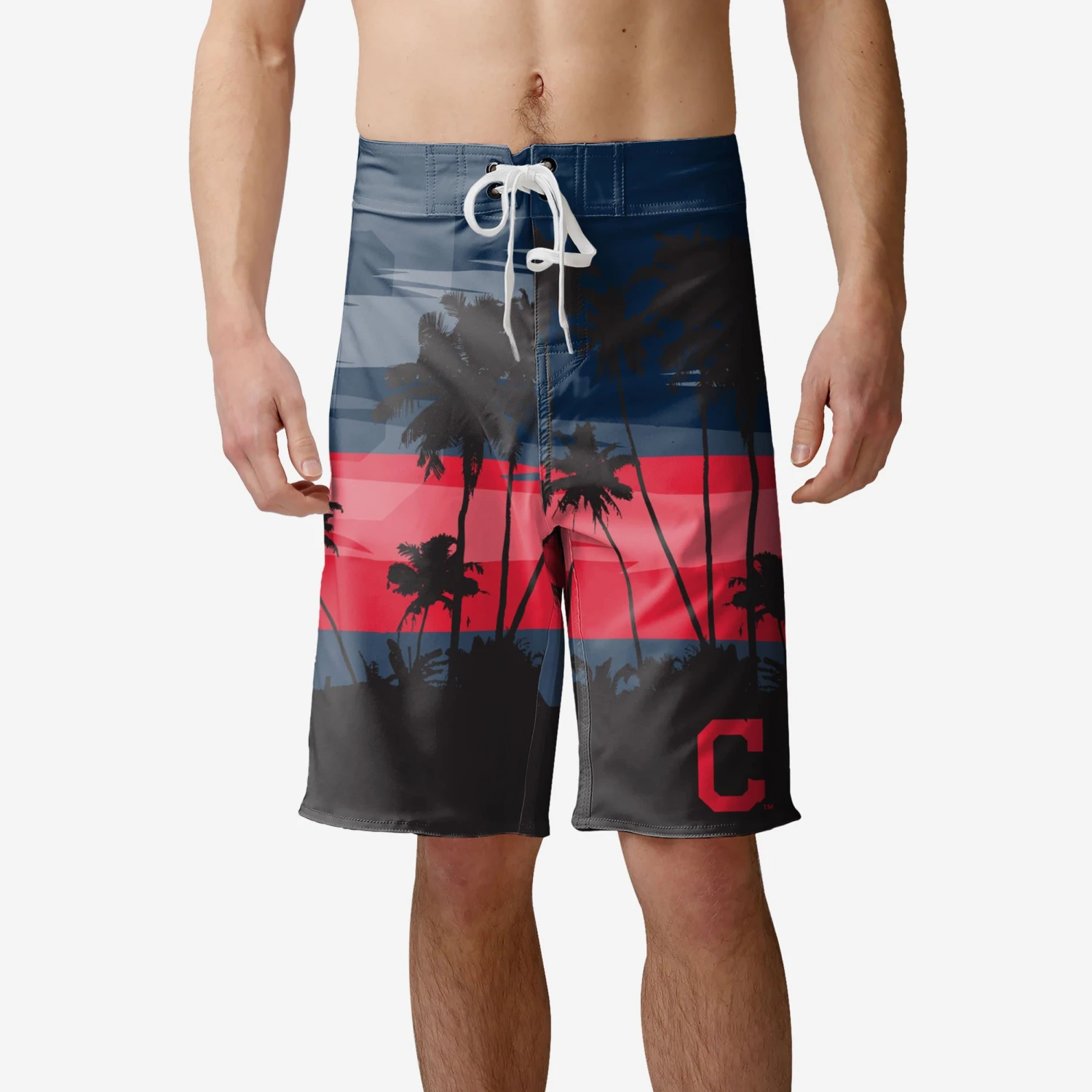 FOCO Cleveland Guardians Original Sunset Boardshorts 3 FOCO Cleveland Guardians Original Sunset Boardshorts