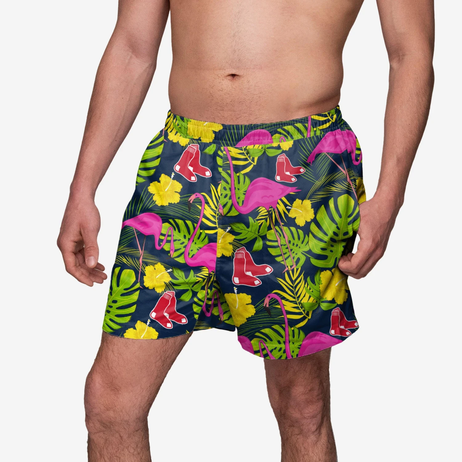 FOCO Boston Red Sox Highlights Swimming Trunks 2 FOCO Boston Red Sox Highlights Swimming Trunks