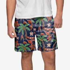 FOCO Houston Astros Tropical Swimming Trunks
