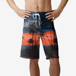 FOCO Auburn Tigers Sunset Boardshorts