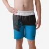 FOCO Carolina Panthers 3 Stripe Big Logo Swimming Trunks -FOCO Shop SRTNF3SBLTSMTKCP p