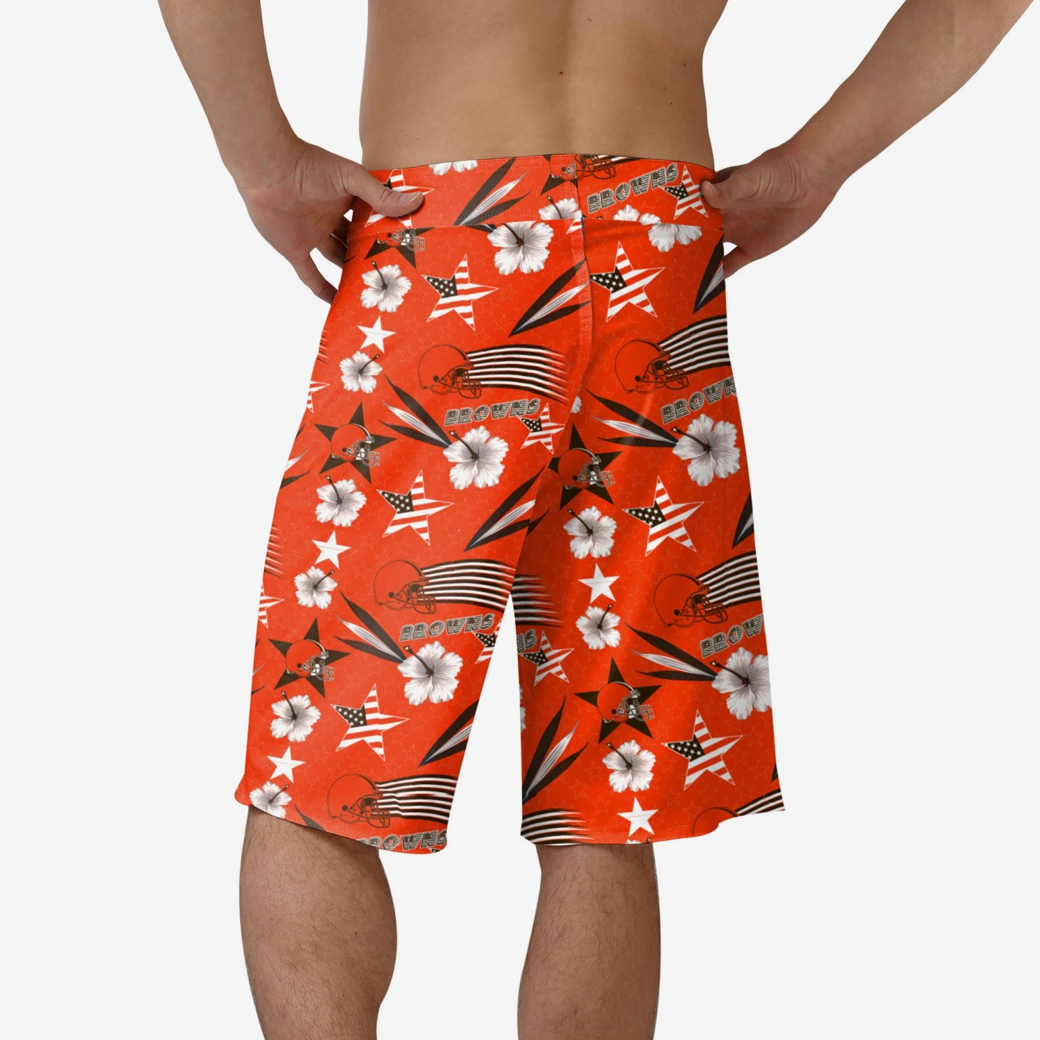 FOCO Cleveland Browns Original Americana Boardshorts 4 FOCO Cleveland Browns Original Americana Boardshorts - Image 2