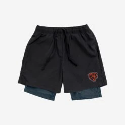 FOCO Chicago Bears Black Team Color Lining Shorts -FOCO Shop SRTNFBKTCLNCB g3