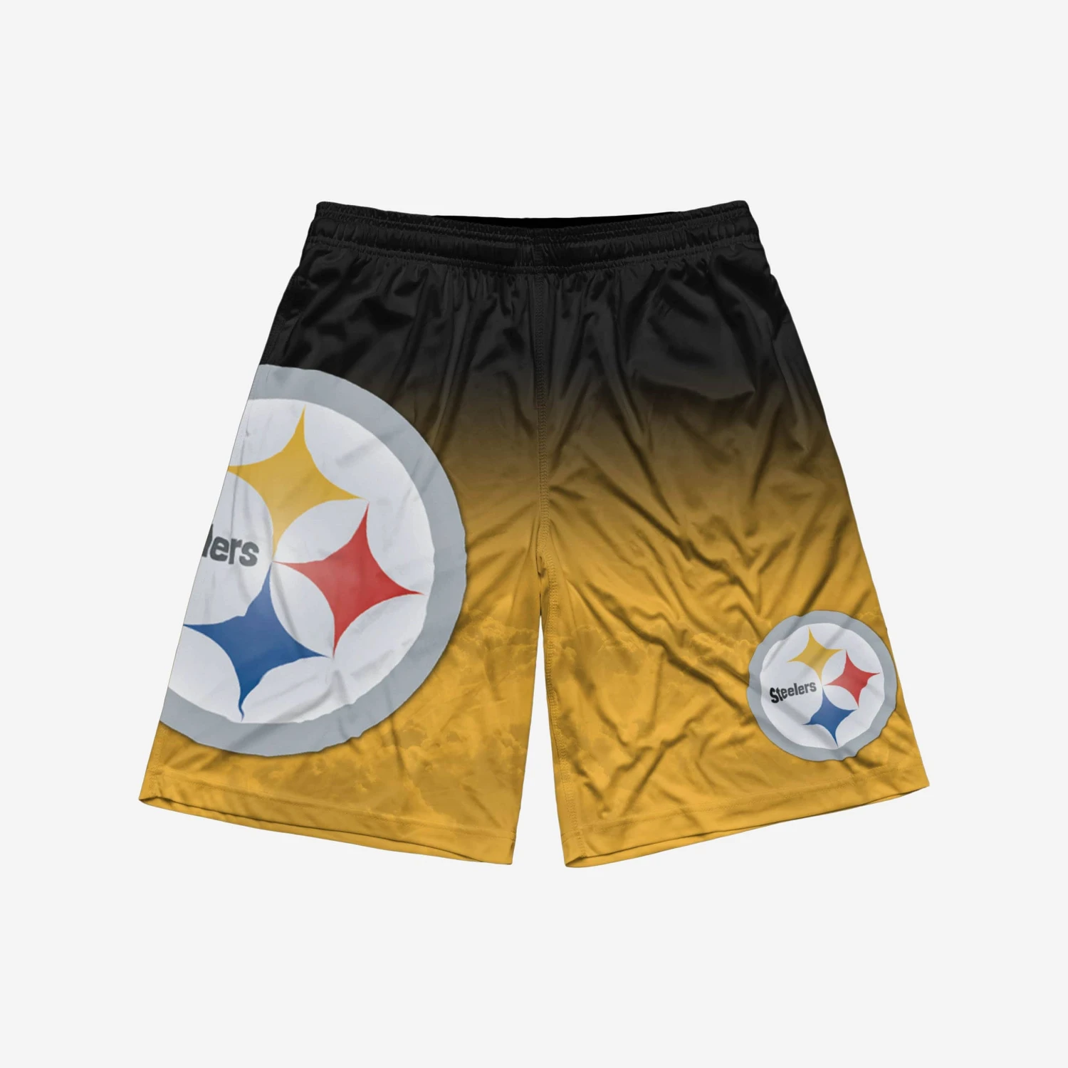 FOCO Pittsburgh Steelers Gradient Big Logo Training Shorts 4 FOCO Pittsburgh Steelers Gradient Big Logo Training Shorts - Image 2
