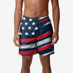 FOCO New England Patriots Americana Swimming Trunks