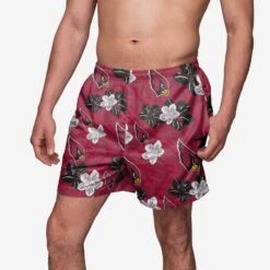FOCO Arizona Cardinals Hibiscus Swimming Trunks
