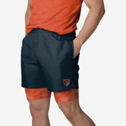 FOCO Chicago Bears Team Color Camo Liner Shorts