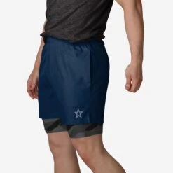FOCO Dallas Cowboys Team Color Camo Liner Shorts