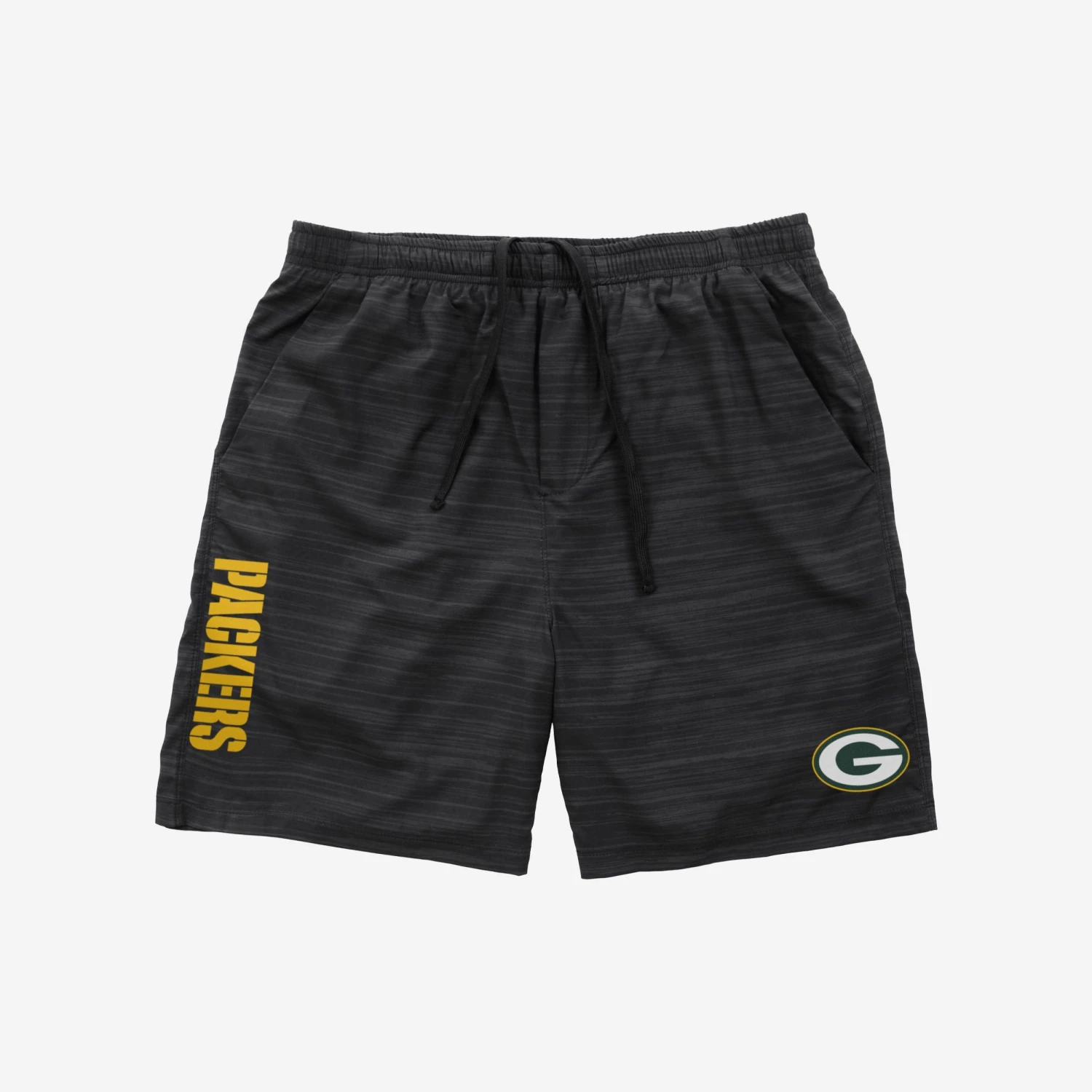 FOCO Green Bay Packers Heathered Black Woven Liner Shorts 6 FOCO Green Bay Packers Heathered Black Woven Liner Shorts - Image 4