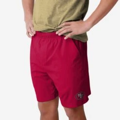 FOCO San Francisco 49ers Solid Woven Shorts
