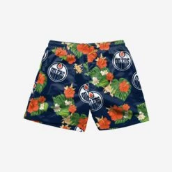 FOCO Edmonton Oilers Floral Swimming Trunks -FOCO Shop SRTNHSMTKFLRLEO g3