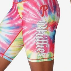 FOCO Philadelphia Phillies Womens Tie-Dye Bike Shorts -FOCO Shop SRTWMMBTDYBKPH g3