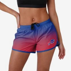 FOCO Buffalo Bills Womens Gradient Running Shorts