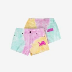 FOCO Detroit Lions Womens Tie-Dye Rush Denim Shorts 7 FOCO Detroit Lions Womens Tie-Dye Rush Denim Shorts -FOCO Shop SRTWMNFTDDNDL g3