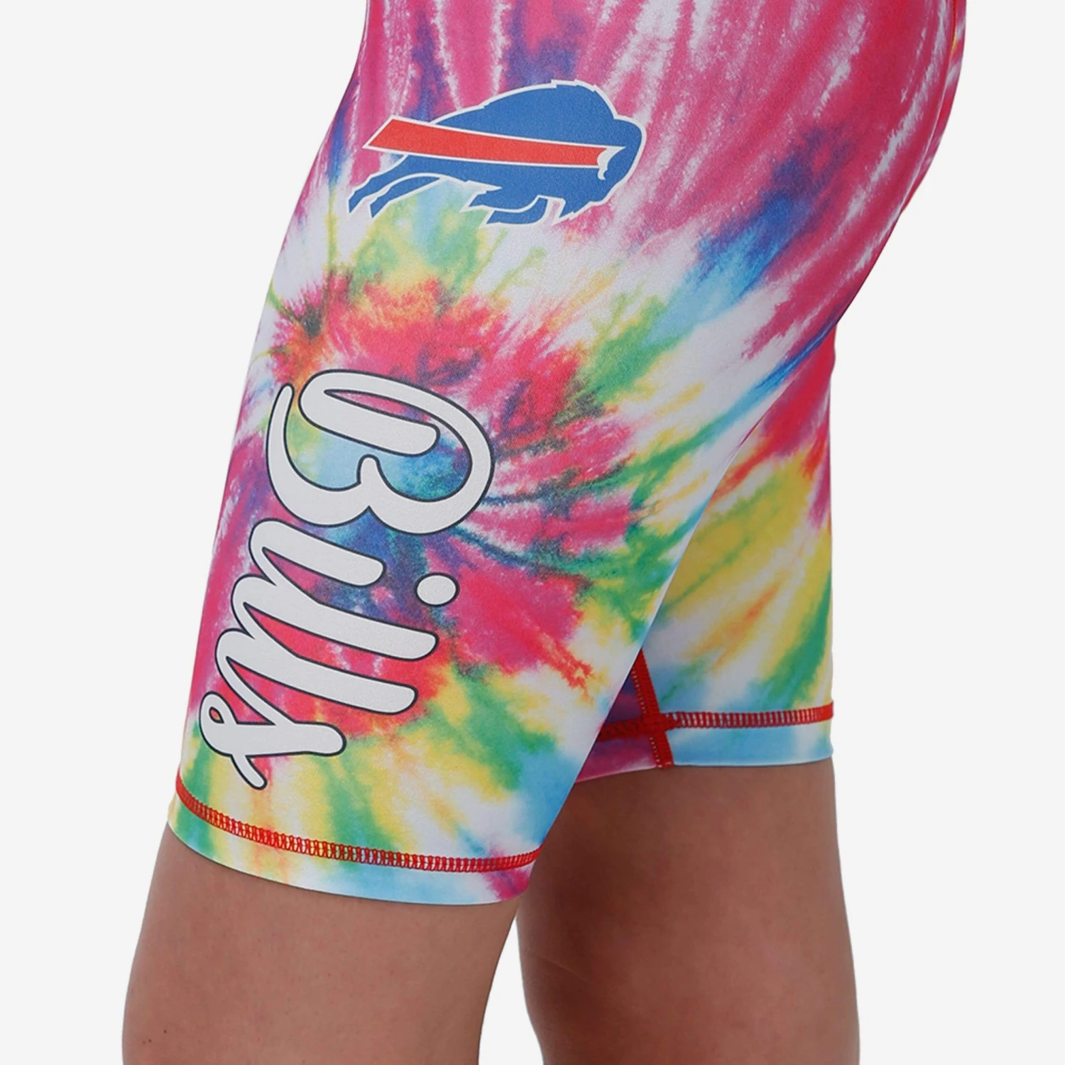 FOCO Buffalo Bills Womens Tie-Dye Bike Shorts 5 FOCO Buffalo Bills Womens Tie-Dye Bike Shorts - Image 3
