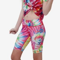 FOCO Buffalo Bills Womens Tie-Dye Bike Shorts