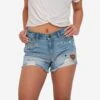 FOCO Chicago Bears Womens Team Logo Denim Shorts 2 FOCO Chicago Bears Womens Team Logo Denim Shorts -FOCO Shop SRTWMNFTLDNMCB p