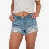 FOCO Philadelphia Eagles Womens Team Logo Denim Shorts
