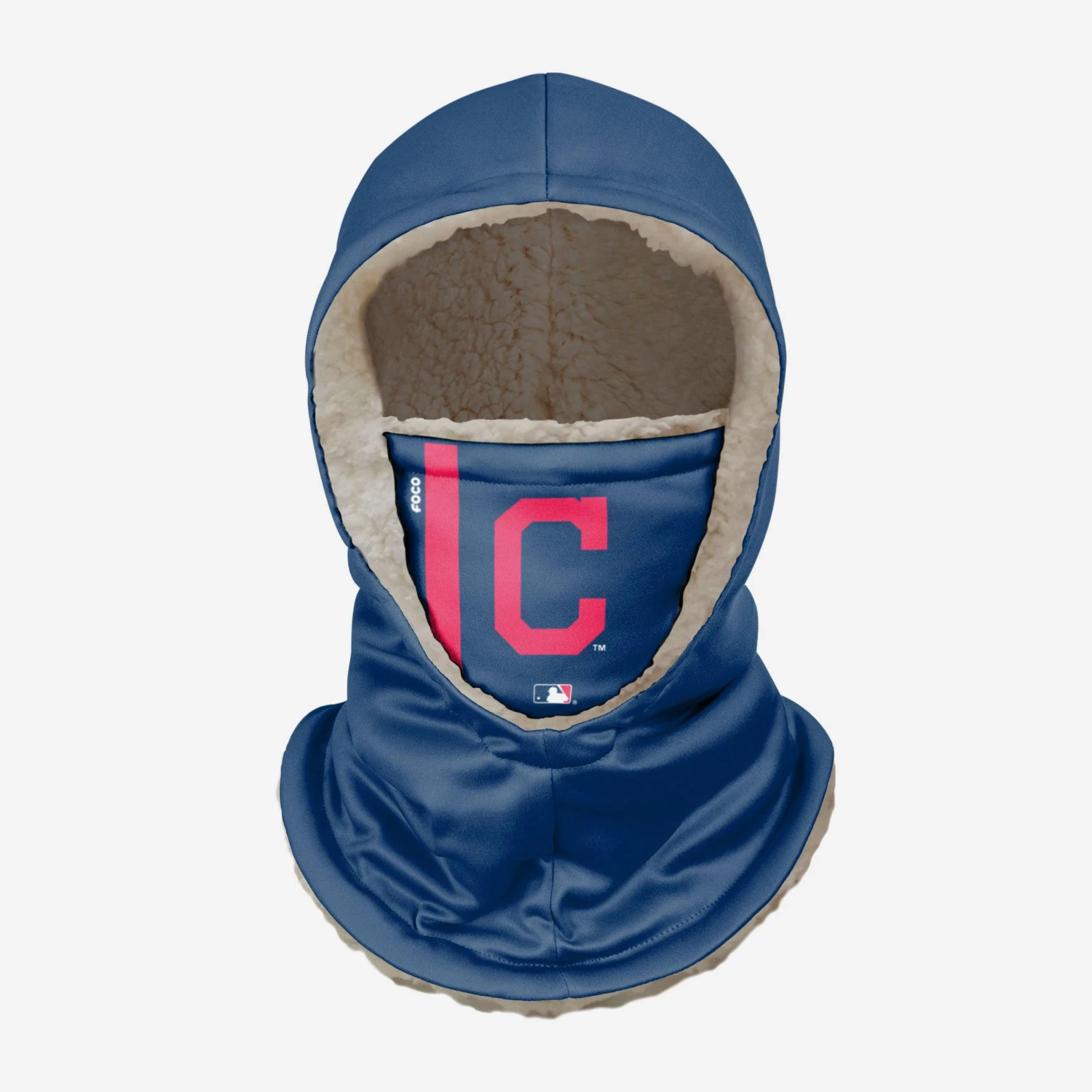 FOCO Cleveland Guardians On-Field Navy Hooded Gaiter 3 FOCO Cleveland Guardians On-Field Navy Hooded Gaiter