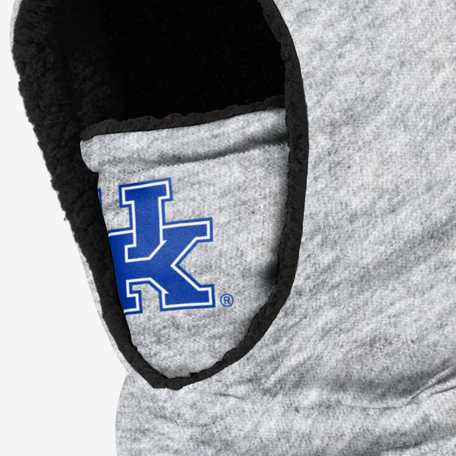 FOCO Kentucky Wildcats Heather Grey Big Logo Hooded Gaiter 5 FOCO Kentucky Wildcats Heather Grey Big Logo Hooded Gaiter - Image 3