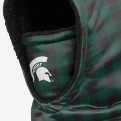 FOCO Michigan State Spartans Plaid Hooded Gaiter 7 FOCO Michigan State Spartans Plaid Hooded Gaiter -FOCO Shop SVNCPLDHDFCMIS g3