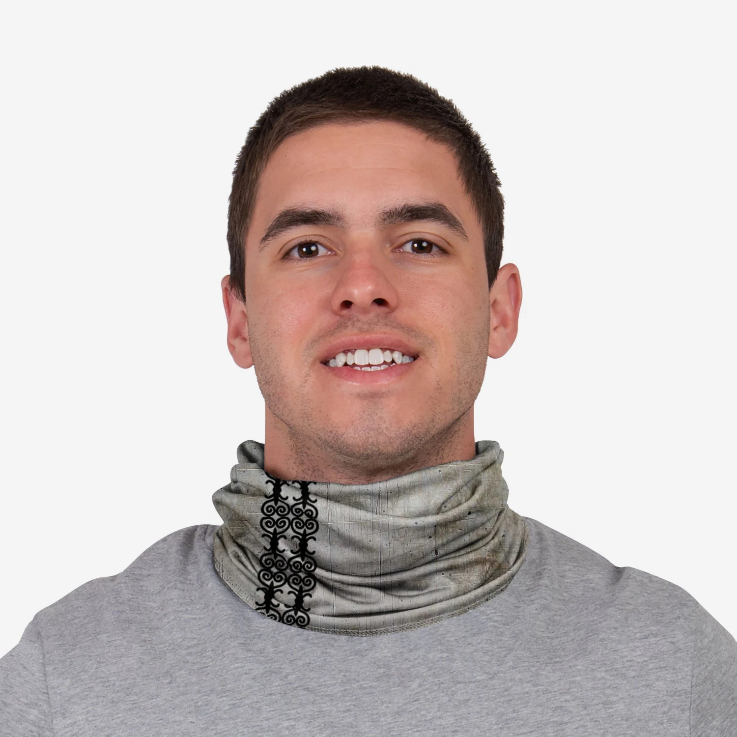 FOCO Pittsburgh Panthers On-Field Sideline Steel Stripe Big Logo Gaiter Scarf 5 FOCO Pittsburgh Panthers On-Field Sideline Steel Stripe Big Logo Gaiter Scarf - Image 3