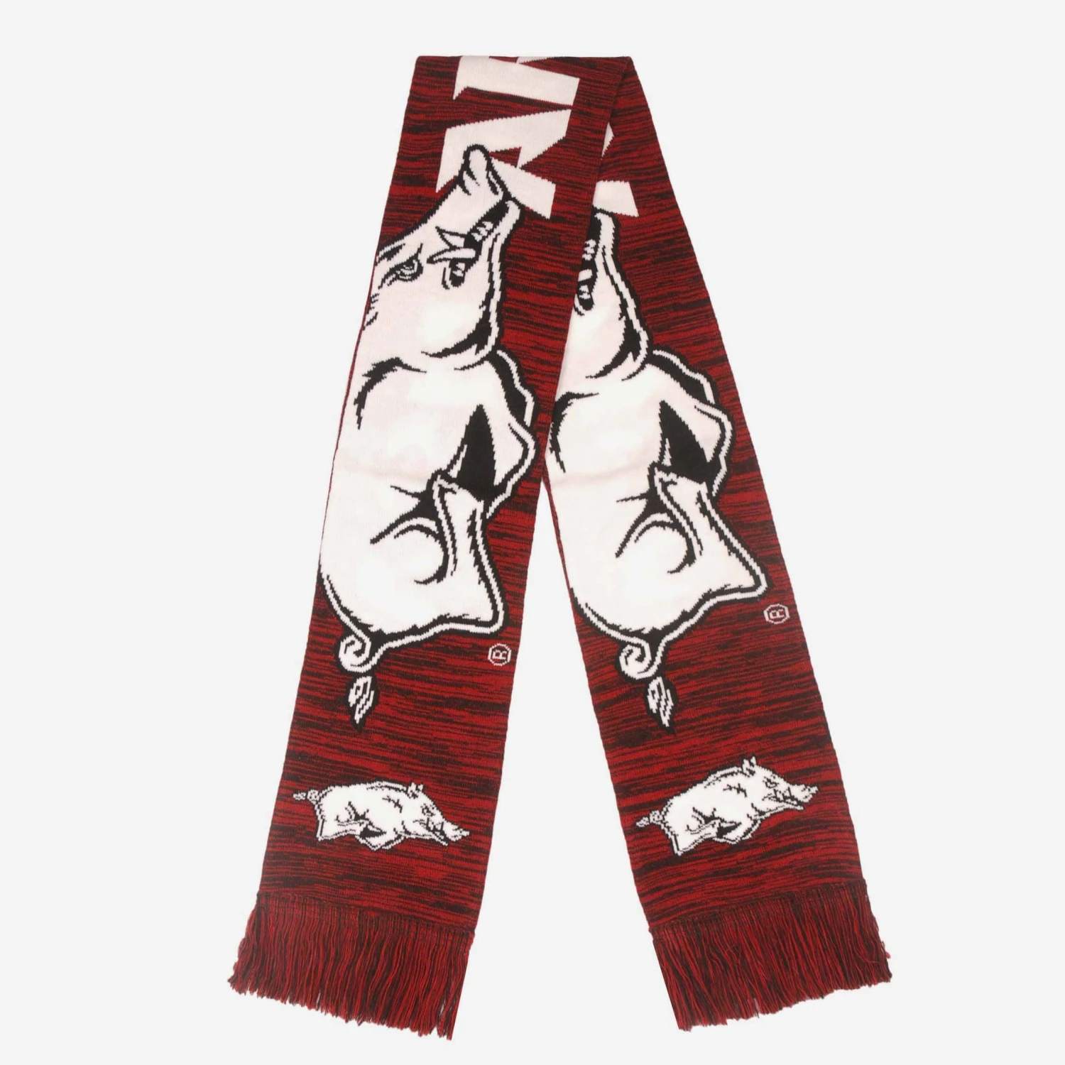 FOCO Arkansas Razorbacks Wordmark Big Logo Colorblend Scarf 3 FOCO Arkansas Razorbacks Wordmark Big Logo Colorblend Scarf