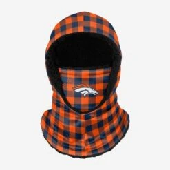 FOCO Denver Broncos Plaid Hooded Gaiter