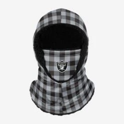 FOCO Las Vegas Raiders Plaid Hooded Gaiter