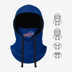 FOCO Buffalo Bills Waffle Drawstring Hooded Gaiter -FOCO Shop SVNFWFDSHDBB g5