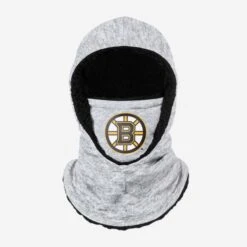FOCO Boston Bruins Heather Grey Big Logo Hooded Gaiter