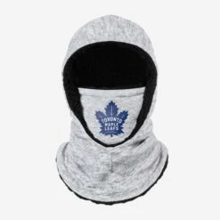 FOCO Toronto Maple Leafs Heather Grey Big Logo Hooded Gaiter
